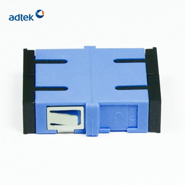 Blue SC UPC Adapter , SM Duplex Fiber Optical Coupler