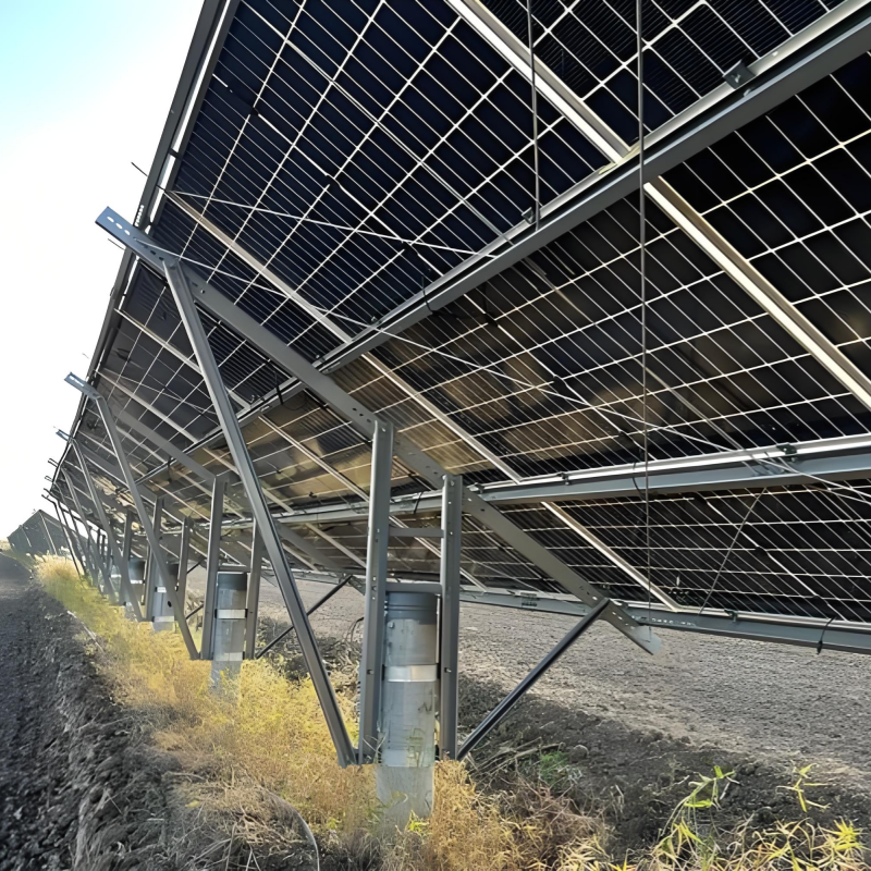 Cheap Customizable Solar Ground Mounting System with Unique Design Easy and Fast Installation Long Service Life Natural Color for sale