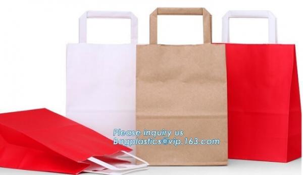 Quality Luxury Customized Gold embossed Logo full color Print made by 250gsm C1S Art Gift Shopping Paper Bag With Ribbon Bow Han wholesale