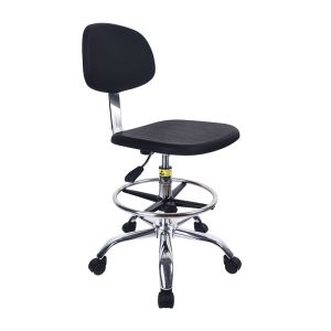 Adjustable Industrial Anti Static Chairs Lab Custom PU Leather Chairs For