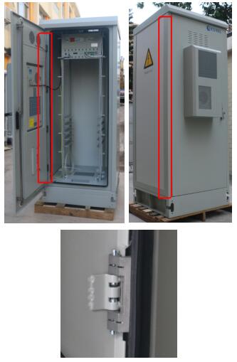 42U Air Conditioner Type Outdoor Telecom Cabinet / Double Wall Heat Insulated Communication Enclosure