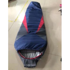China Compressed Blue 4 Season Envelope Sleeping Bag , 400gsm Envelope Style Sleeping Bag on sale