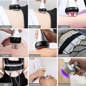 Fat Loss 6 In 1 Laser Lipo Machine , RF Vacuum Cavitation Slimming Machine