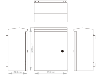 ENPBL03 Outdoor Smart Surveillance Box Network Switch Box Pole Mount Enclosure