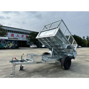 Single Axis 8x5 Hydraulic Tipper Trailer Fully Welded Dump Box Trailers