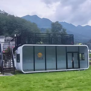 Modern Design Mobile Office Pod Prefab Tiny House with Apple Cabin Style Made