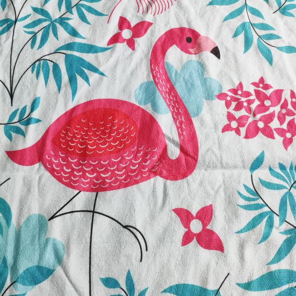 digital printed logo surf hooded poncho towel with pocket