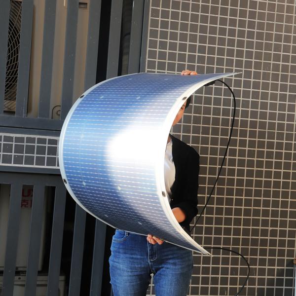 Powerful Mono Flexible Thin Film Solar Panel 100Watt 156.75mmx156.75mm