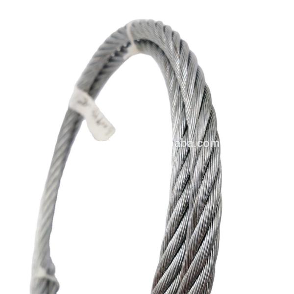 OEM Carbon Steel 6x24 7FC Ungalvanized and Galvanized Steel Wire Rope DIN3068