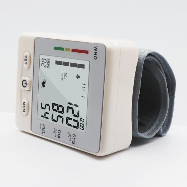 Quality Wrist BP Monitor with Voice Report 198 Memory and Irregular Pulse Detection wholesale