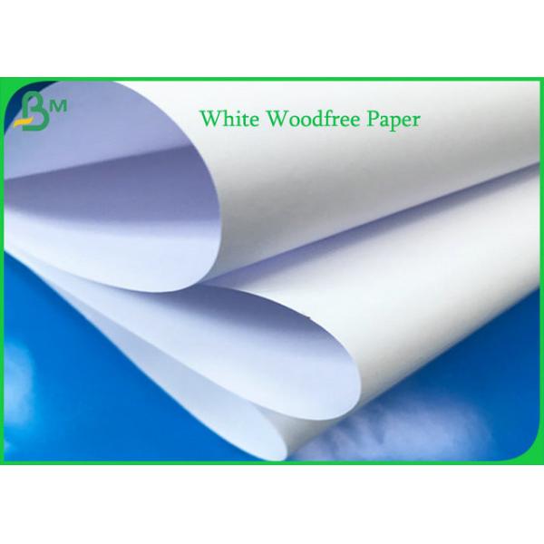 55g 60g 70g 80g White Woodfree Paper Roll 100% Virgin Wood Pulp For Exercise