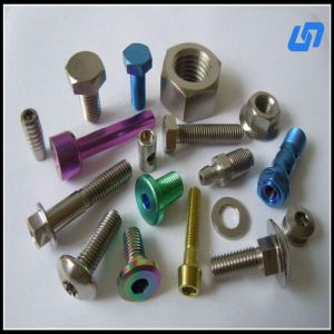 Gr.5 Titanium Fasteners Automobile Wheel Bolts And Nuts M14x80mm