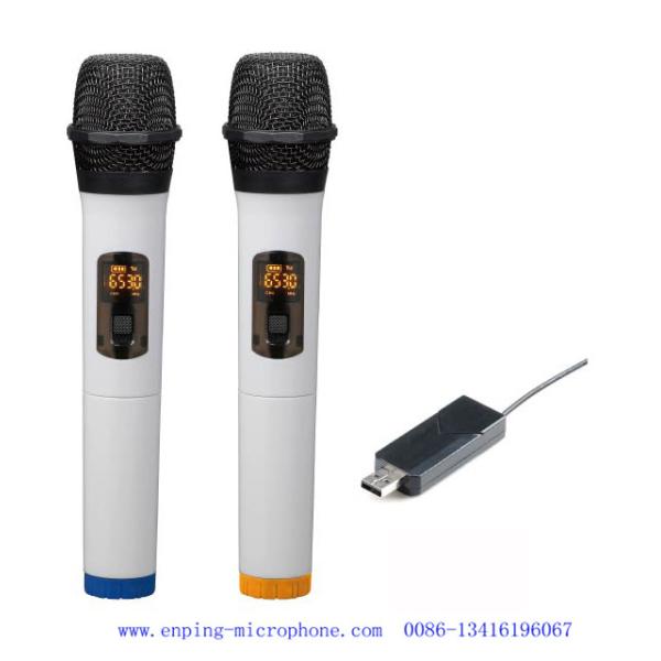 C4 / cheap universal USB UHF wireless microphone with 16 selectable frequency