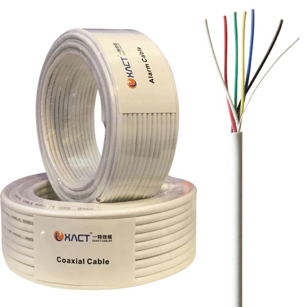 Quality PVC Jacket ExactCables Solid 2x0.5mm Unshielded CCA Alarm Cable EN50575 IEC6032-1 wholesale
