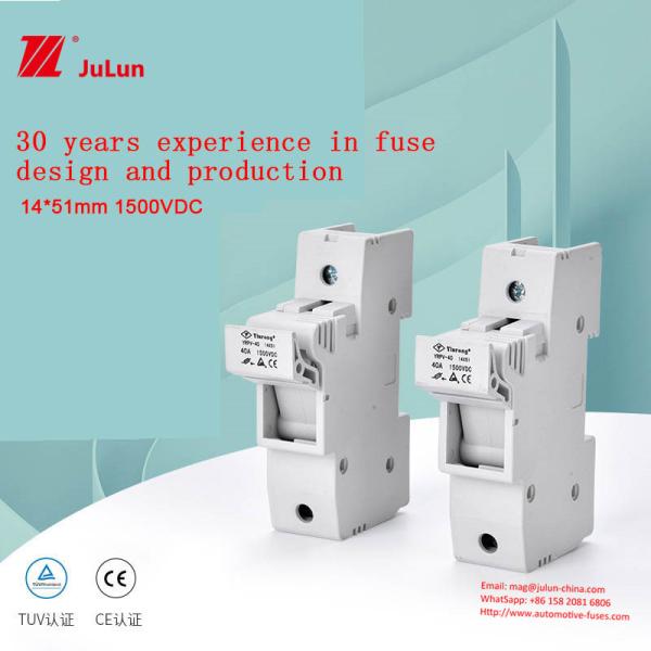 Photovoltaic 20g Ceramic Solar PV Fuse Holder With F For Efficient PV Systems