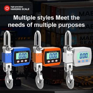 LCD Display Portable Mini Crane Scale 500KG Capacity Hanging Weighing Scale with