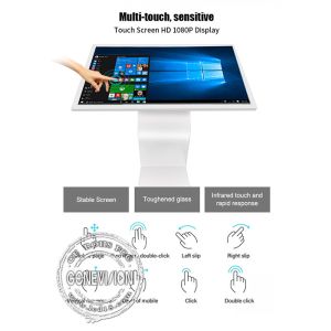 55 Inch Indoor Floor Standing WiFi Digital Signage K Stand AIO Infared Touch