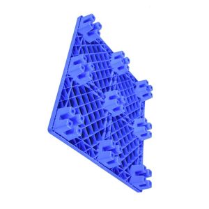 Single Face PE 1100 X 1100 Plastic Pallet For Warehouse 600Kg Dynamic Load