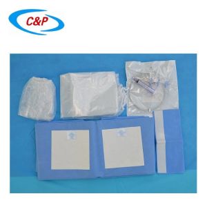 SMS Angiography Procedure Pack Waterproof SMS Blue CE ISO13485 Certified