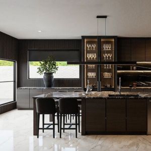 Modern Design Kitchen Furniture Custom Melamine Complete Kitchen Cabinet Set