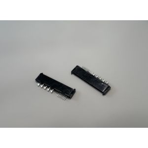 SATA 22-Pin 1.27mm Dual Row Female PCB Connector, Right Angle SMT Power Signal