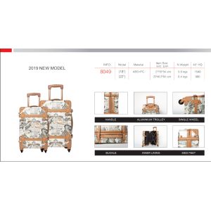 China 210D Lining Reinforced Soft Handles PC Trolley Luggage on sale