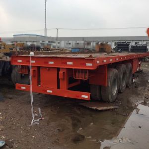 20 Ft Tri Axles Used Truck Trailers Single Drum Roller For Transportation
