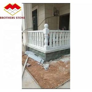 Polished Surface Finished Handrail Column for Home Decorations in Guangxi White