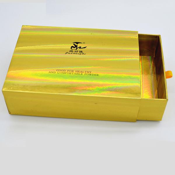 Quality Holographic Effect Match Paper Drawer Box PMS ODM Luxury Rigid wholesale