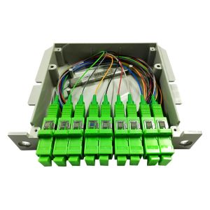1x2 1x4 1x8 1x16 1x32 1x64 Fiber Optic PLC Splitter With SC Connector Optical