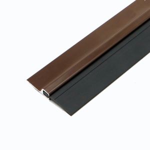 Screw Fixed Aluminium Rubber Strip For Bottom Of Door 1000mm Length