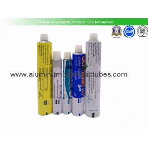 Eco Friendly Aluminium Collapsible Tubes , Metal Squeeze Tubes For Cosmetics