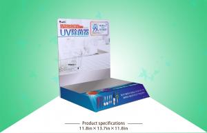 Cheap Bespoke PP Lamination Cardboard Countertop Display For UV Sterilizer for sale