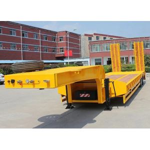 Cheap 13t Grade 3 Axles 60tons Low Bed Semi Trailer Heavy Duty Semi Truck Lowboy Trailer for sale