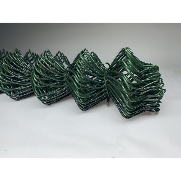 Quality Green Chain Link Fencing Fabric PVC Coated 9 Gauge 4ft X 50ft Galvanized wholesale
