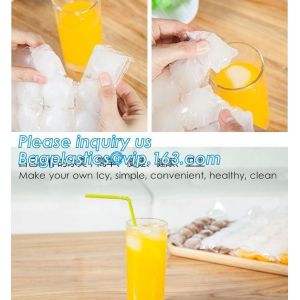 Disposable Ice Cube Tray Mold Water Injection Cocktail Makes Ice bag, self