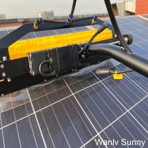 Effortless Stain Removal from PV Panels with Manul Nylon Yarn Brush Solar