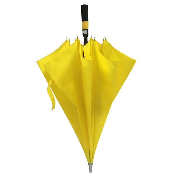 Quality Yellow Color Fiberglass Shaft Pongee Big Size Golf Umbrella For Men wholesale