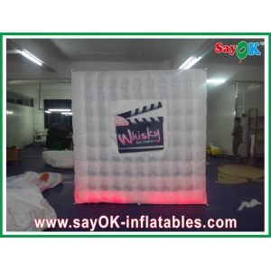 Kids Photo Booth One Door Inflatable Photobooth 210D Oxford Cloth With Led