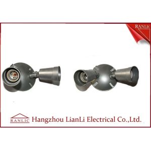 Gray Aluminum Die Casting Waterproof Terminal Box Pocelain Lamp Holder