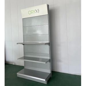 Gondola metallic supermarket shelves factory custom shelves