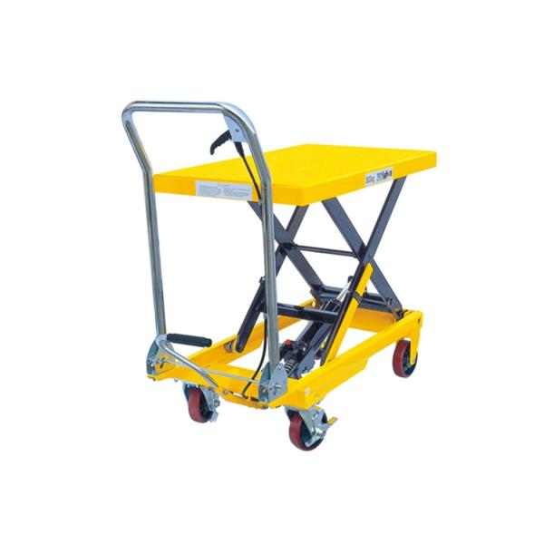Quality Mobile Hydraulic Scissor Lift Trolley 1025 Mm Lifting Manual 800kg Load 1220*610*60 Mm wholesale