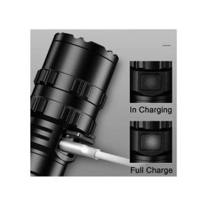 USB Rechargeable Pocket Adjustable Focus Zoomable Flashlight