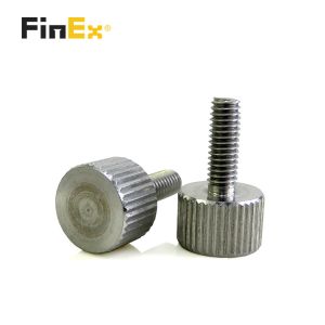 Custom M2 M3 M5 M6 Aluminum Brass Knurled Thumb Screw with Metric Measurement