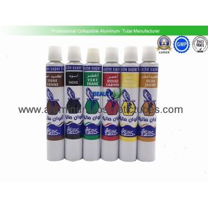 China Waterproof Aluminum Paint Tubes Silk Screen Printing Non - Reactive Nature on sale