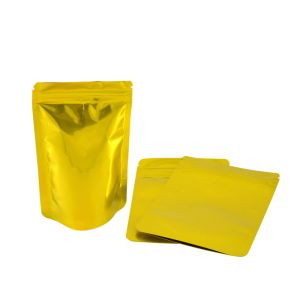 Dried Food Yellow Print Custom Resealable Pouches