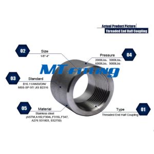 China ASME B16.11 F11 / F22 Stainless Steel Socket Welded / Threaded  Boss 2000LBS For Connection on sale