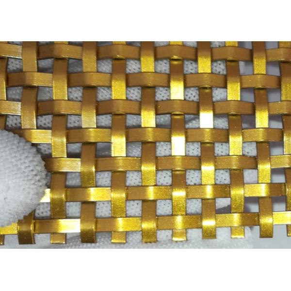 Quality Stainless Steel 2.5mm Decorative Woven Wire Mesh Panels For Cabinet wholesale