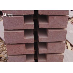 Red Sandstone Stone Tile For Paving Sound Insulation Anti Damage