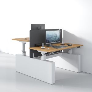 Wood Ergonomic Sit Stand Table Electric Height Adjustable Standing Desk